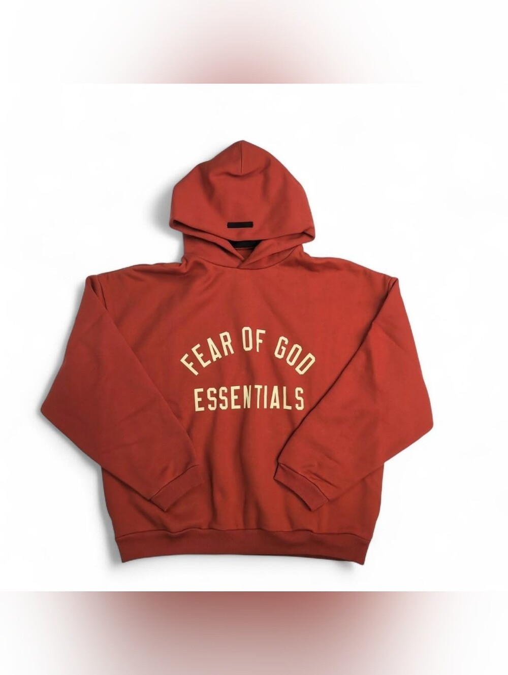 Fear of God Essentials Fleece Hoodie Crimson